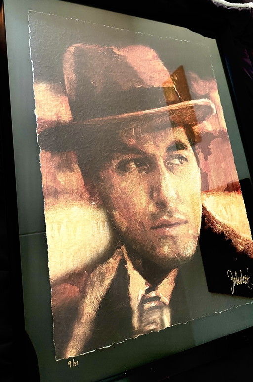Peter Donkersloot - Michael Corleone (Godfather) – kunst, Glass, Paper (photo 2 of 6)