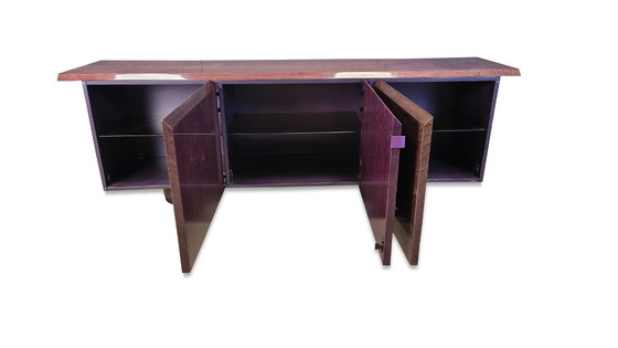 Image 1 of Crédence en loupe de Giovanni Offredi pour Saporiti, 1970