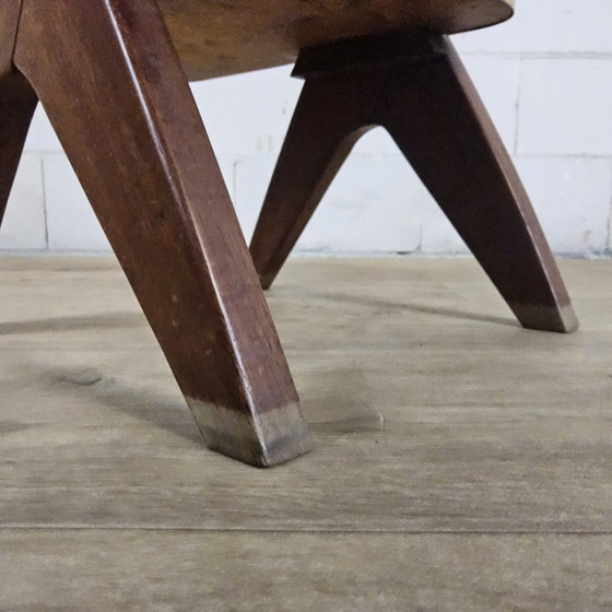 Image 1 of Vintage bijzettafel / plantentafel (Van Teeffelen stijl)  Formica / beukenhout (jaren 60 / 60s)