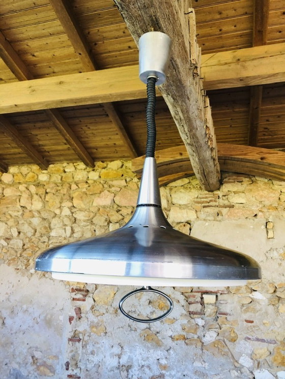Image 1 of Vintage Space-Age Rise and Fall Pendant Lamp, 1970s
