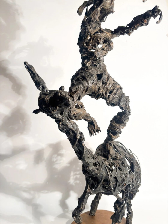 Sculpture de Chevalier en Fer Agenore Fabbri des années 1970 – Expressionisme (photo 9 of 13)
