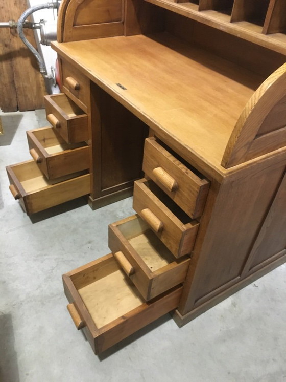 Image 1 of Desk with shutter in light oak
