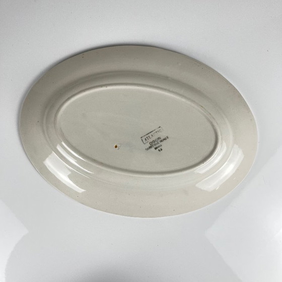 Image 1 of Fuente ovalada Digoin-Sarreguemines "Atlántico", 1950-70
