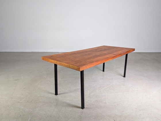 Image 1 of Original Midcentury table basse réglable en hauteur table à manger vintage