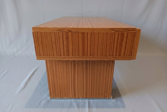 Image 1 of Credenza / mobile TV vintage in zebrano - anni '70