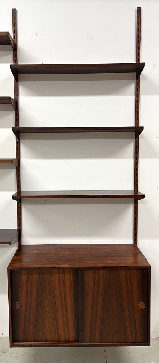 Image 1 of Sistema a parete modulare in palissandro di Kai Kristiansen per Feldballes