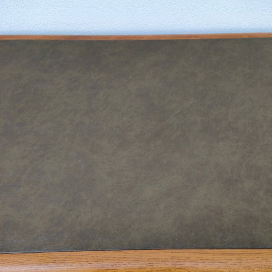 Image 1 of Escritorio de banquero antiguo de roble, escritorio de madera, oficina