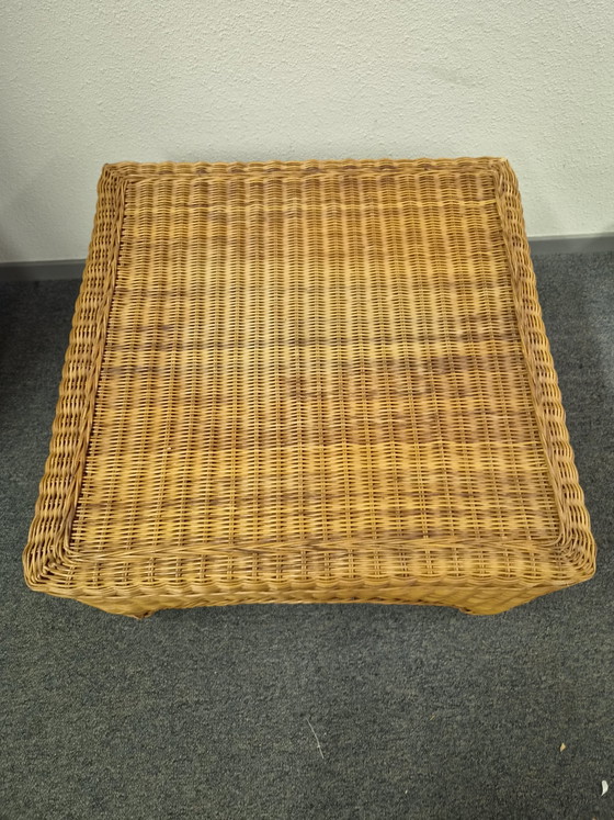 Mid-Century Modern Rohé Noordwolde Rotan Salontafel (Vierkant) – Rattan, Bamboo (photo 2 of 12)