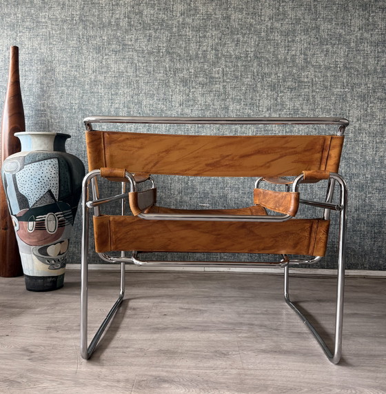 Image 1 of Chaise Wassily vintage, design de Marcel Breuer, produite par Fasem
