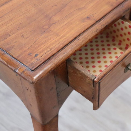 Image 1 of Antique Desk in Walnut and Cherry Wood, Italy 18th Century