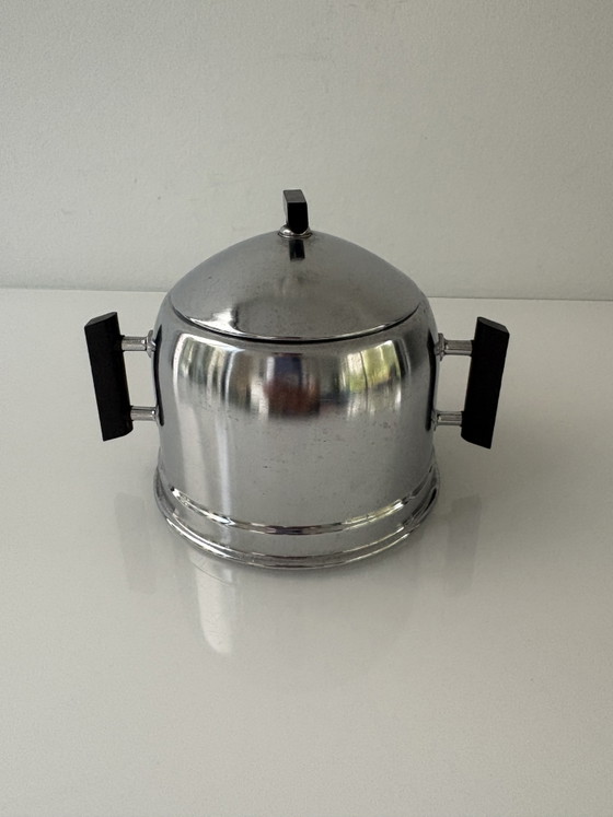 Servizio da Caffè Vintage, Art Déco, Marca Demeyere Della Linea Inaltérable (3 pezzi) – Stoviglie, Metal (photo 7 of 14)
