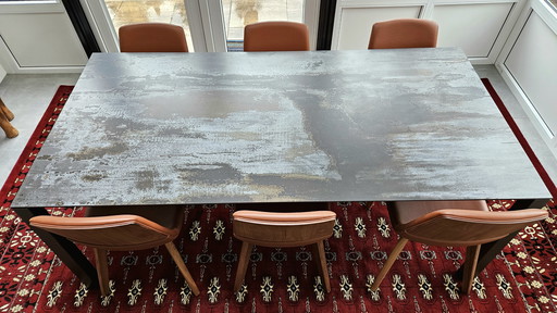 Table de salle à manger Bert Plantagie Pedro avec plateau en dekton