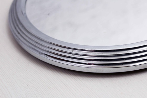 Image 1 of Vassoio a specchio in metallo in stile anni '50