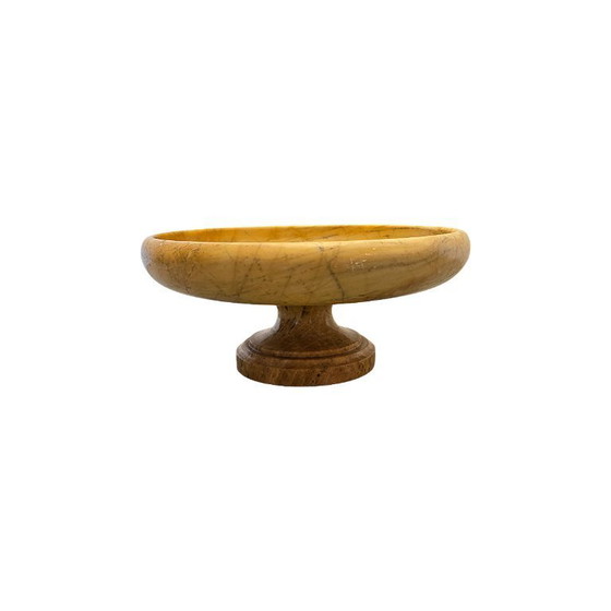 Image 1 of Grand Tour Giallo Siena Marmor Tazza, ca. 1860-1880