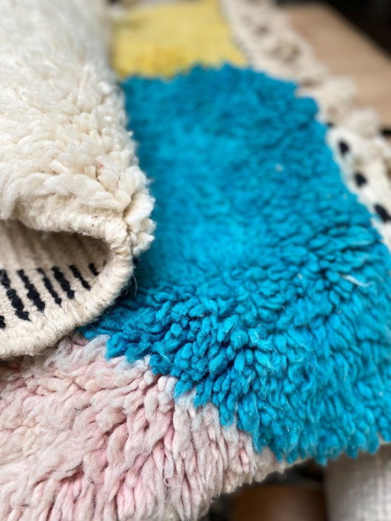 Tappeto berbero marocchino colorato, fatto a mano, 250 cm x 150 cm – Tappeti, Cotton (photo 3 of 9)
