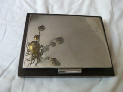 chrome and rosewood box