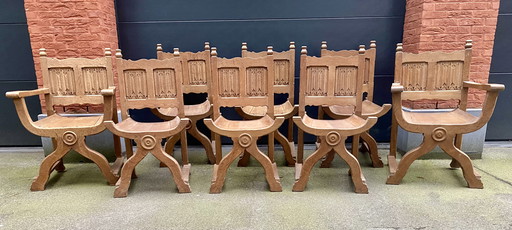 8x Jan Steen Stoelen  - 2 Met Leuning