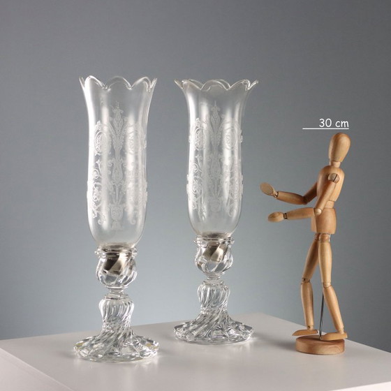 Image 1 of Par de candelabros de cristal de Baccarat