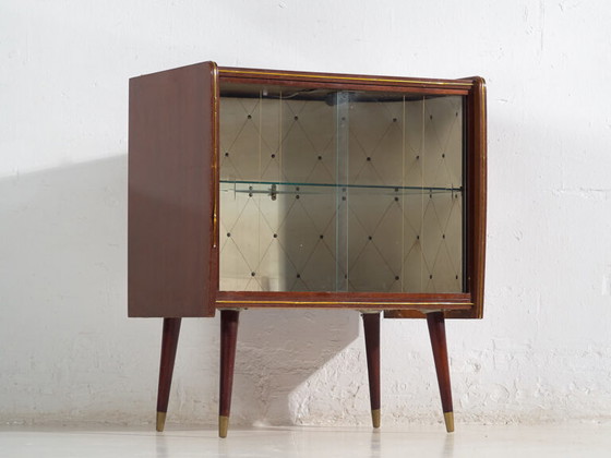 Vitrinekast in Mid-Century stijl (ca. 1950) – Vitrinekasten, Wood, Glass, Mid Century Modern (photo 13 of 34)