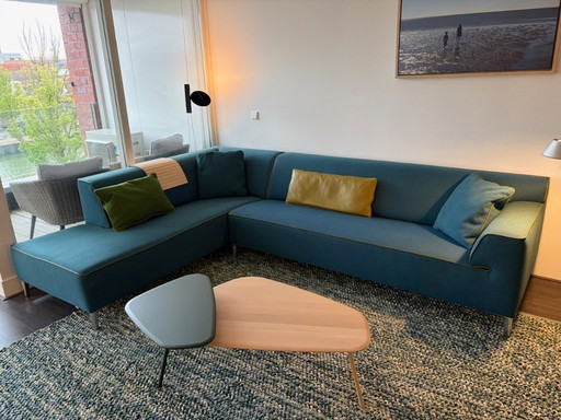 Sofá esquinero Leolux Pode Insert - sofá de diseño en Kvadrat Hallingdal 890