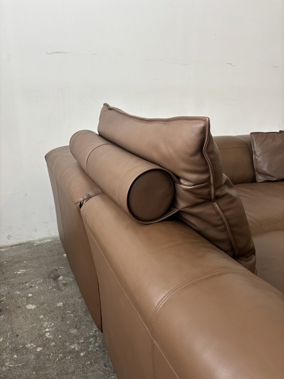 Rolf Benz MIO Canapé Designer en Cuir – Canapés d'angle, Leather, Modern (photo 5 of 8)