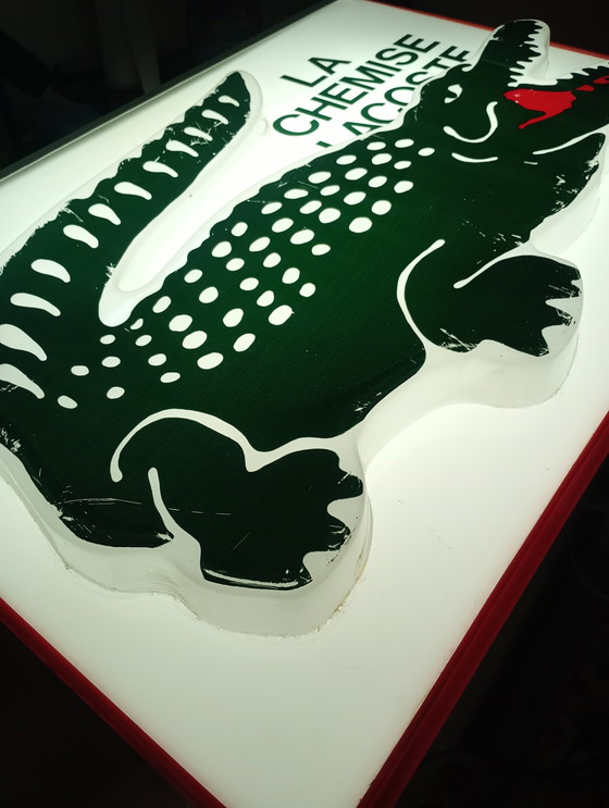 Image 1 of Neon sign Lacoste Paris vintage