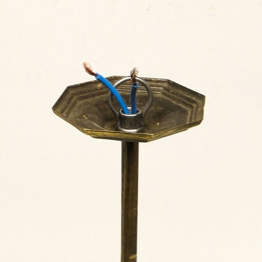Pendant Lamp from Polam, Poland, 1970s – hanglampen, Glass, Metal (photo 2 of 11)