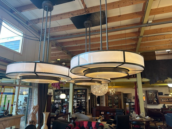 Image 1 of Lampes Art déco de Sir Edwin Lutyens. Midland Bank