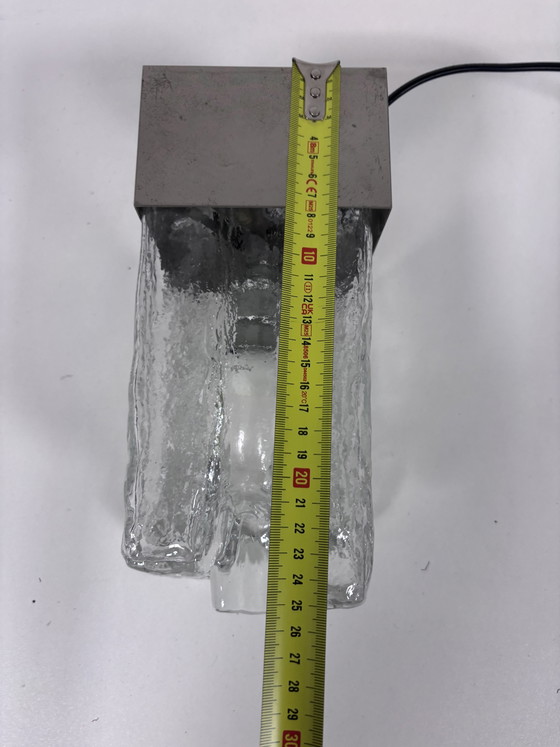 Exclusive Mid-Century Kalmar 'Granada' Ice Glass J.T. Kalmar – Wall lights, Metal (photo 11 of 15)
