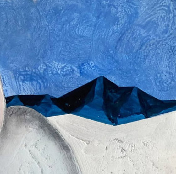 Image 1 of Expressionistisch en erotisch schilderij van N. Boéri Véfour. Frankrijk, jaren 2000.