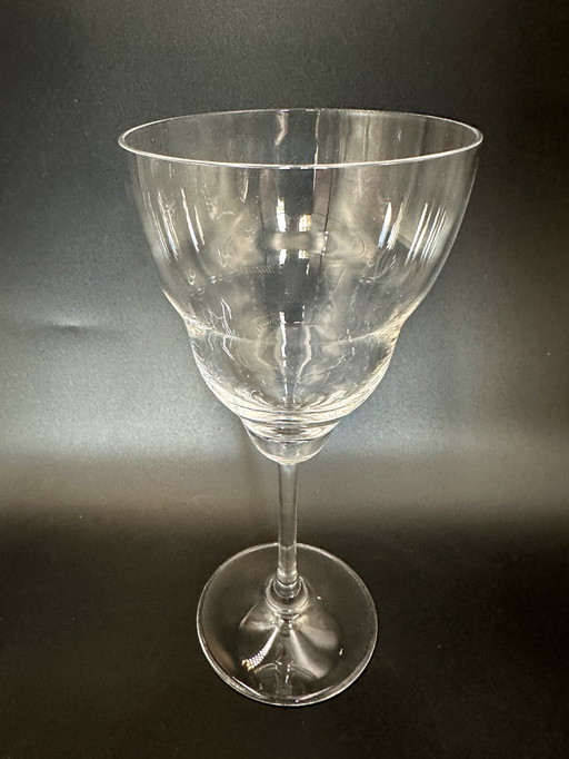 6 x verres à vin soufflés à la bouche 1970