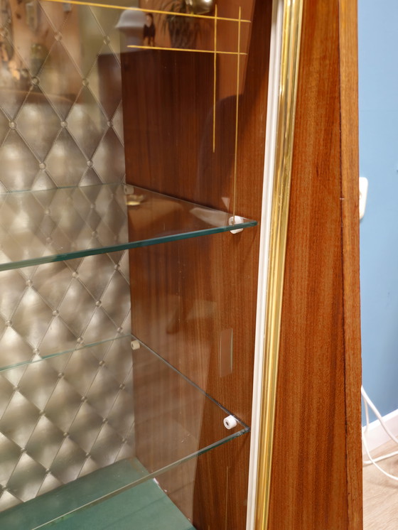 Image 1 of Buffet haut vintage en placage de teck