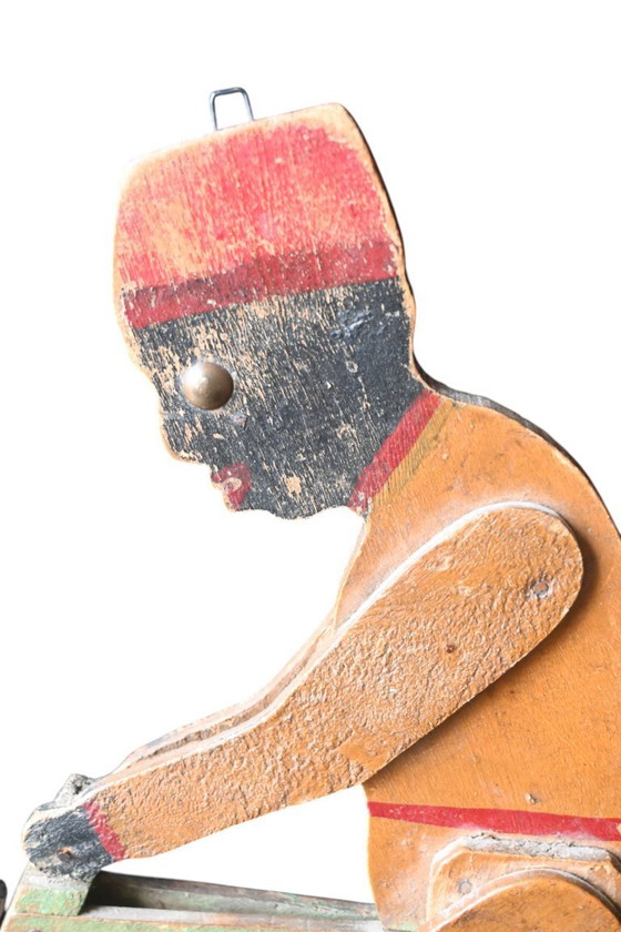 Image 1 of Jouet cycliste articulé - Art populaire belge, début du 20e siècle