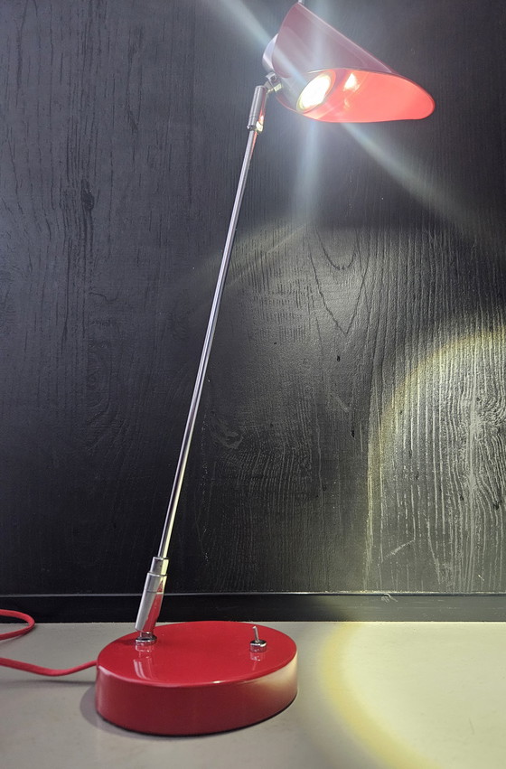 Image 1 of Red minimalist designer lamp Desk lamp.