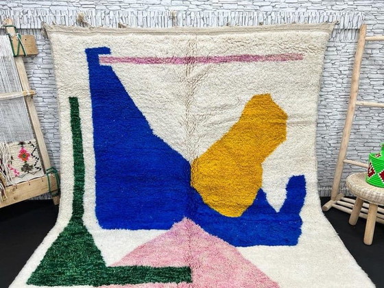 Alfombra tradicional hecha a mano de pura lana de 3/4 m – Alberto Bazzani, Wool (photo 6 of 6)