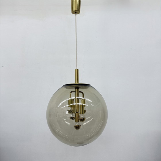 Image 1 of Doria Leuchten globe glass hanging lamp , 1970s