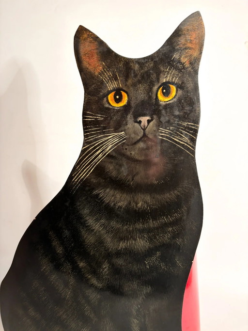 70er Jahre Piero Fornasetti Metallkorb der Serie „Micione“. – decoratieve objecten, Surrealism