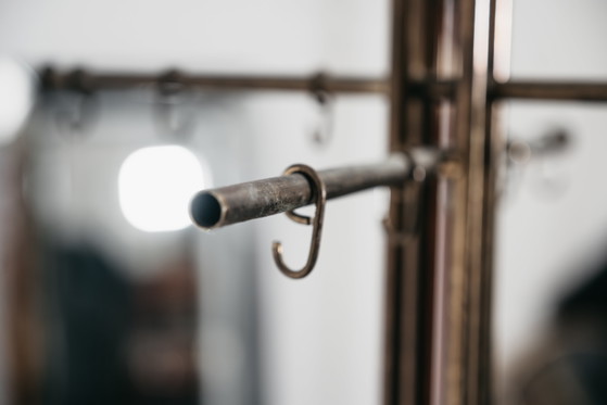 Image 1 of Renato Zevi Metalarte Garderobe aus Marmor und Messing, modernes Design