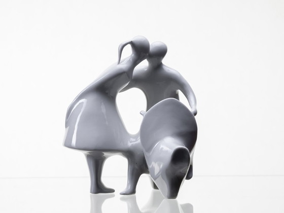 Image 1 of Amoureux à la matraque, Jiří Černoch, Royal Dux, années 2000, République tchèque