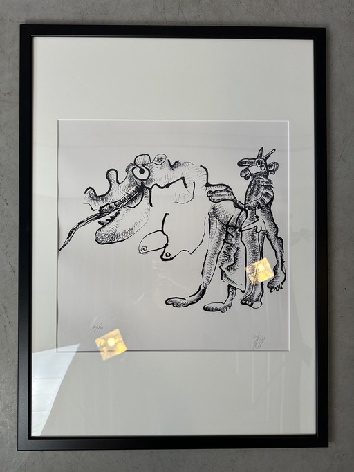 Genummerde zeefdruk - Frits Vertongen - Gesigneerd