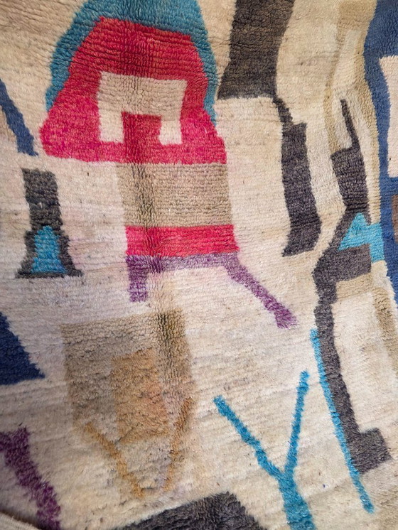 Image 1 of Alfombra Boujaad marroquí abstracta 250 x 150 cm