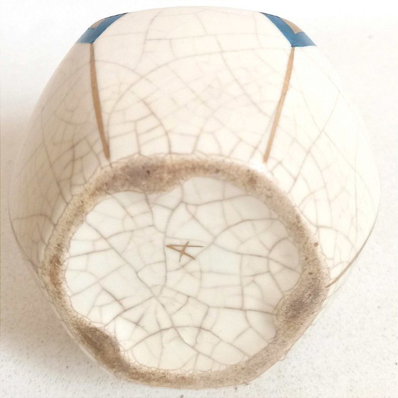 Image 1 of Soliflora in ceramica screpolata Art Déco Altezza 18 cm