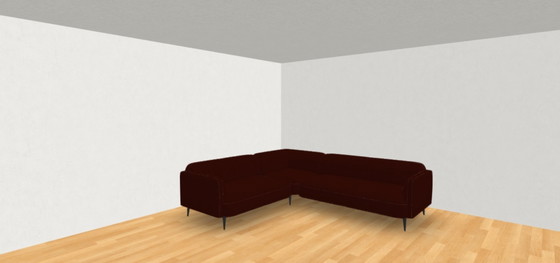 Image 1 of BoConcept Red/Copper Velvet Sofa – Great Condition