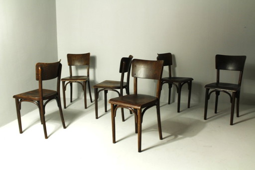 Sedie da pub di Thonet, anni '30, set da 6