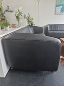2 schwarze Ledersofas von Rolf Benz - Design