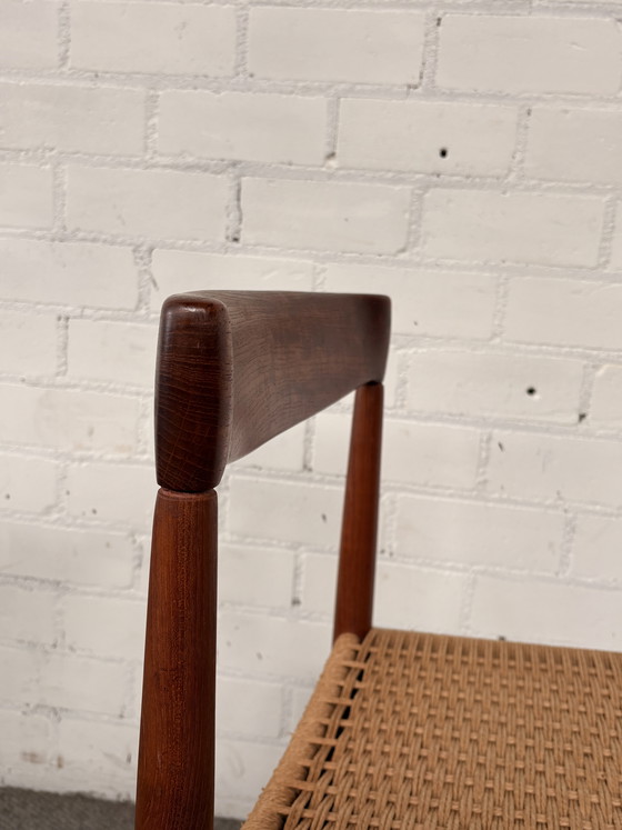 Image 1 of Bramin, table de design danois avec rallonge et 4 chaises