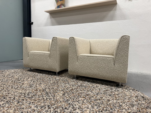 2 Fauteuils Gelderland 4800 Zero tissu