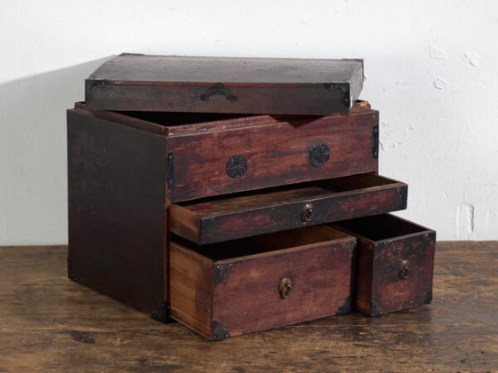 Antique small Japanese chest with drawers and compartments – Japan, circa 1900 – Chest of drawers (photo 16 of 40)