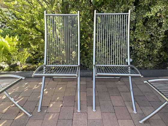 Image 1 of Gardinox Tuinstoelen RVS 4 stuks