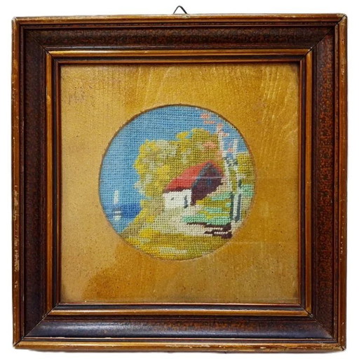 Arazzo Gobelin d'epoca: arte tessile incorniciata di un'epoca pacifica